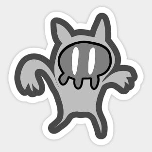 the skull ghost cool Sticker